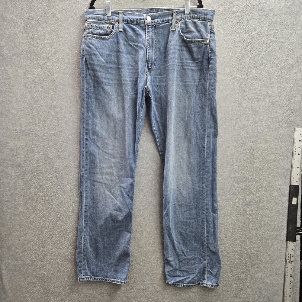Levi's 504 Men Jeans 36X30 Blue Denim Straight Fit 30" Inseam